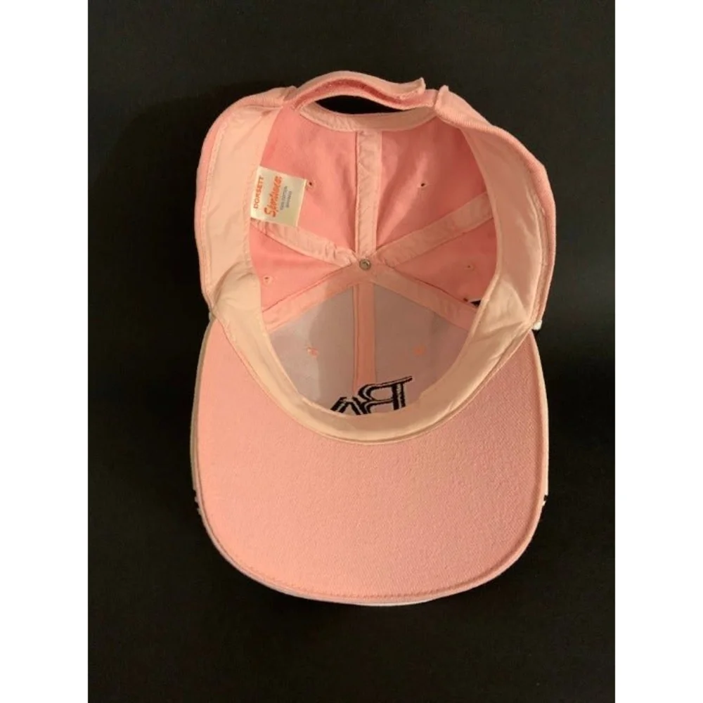 DORSETT Sportswear BA Bahamas Embroidered Baseball Cap Hat Pink, Black & White